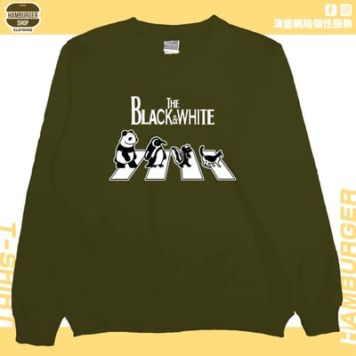 黑白動物(大學T)Hamburger T-shirt shop11