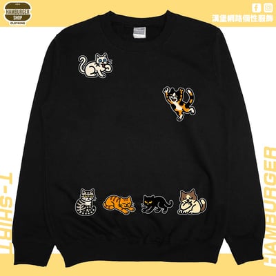 貓咪塗鴉(大學T)Hamburger T-shirt shop3