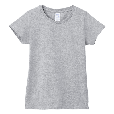 素面-女版棉T(有腰身) GILDAN 76000L15