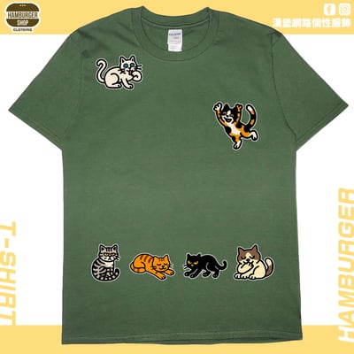貓咪塗鴉(短T)Hamburger T-shirt shop9