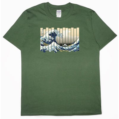 分割海浪(短T)Hamburger T-shirt shop1