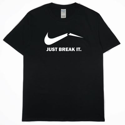 零碼出清 - 打碎他(短T) 黑M1