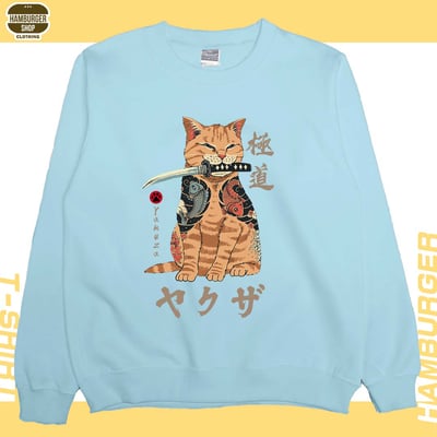 極道貓(大學T)Hamburger T-Shirt Shop5