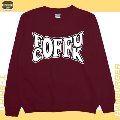 FUCK OFF(大學T)Hamburger T-shirt shop9