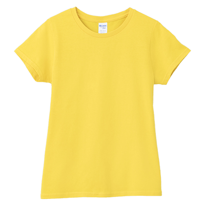 素面-女版棉T(有腰身) GILDAN 76000L18