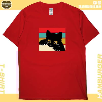 小黑貓(短T)Hamburger T-shirt shop9