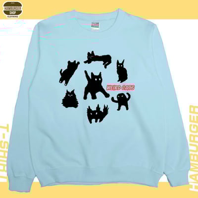 迷因貓(大學T)Hamburger T-shirt shop1