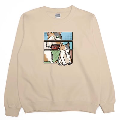 Comic Cat(大學T)Hamburger T-Shirt Shop5