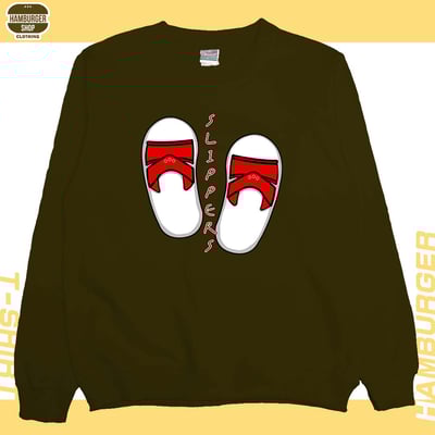 Slippers(大學T)Hamburger T-shirt shop24