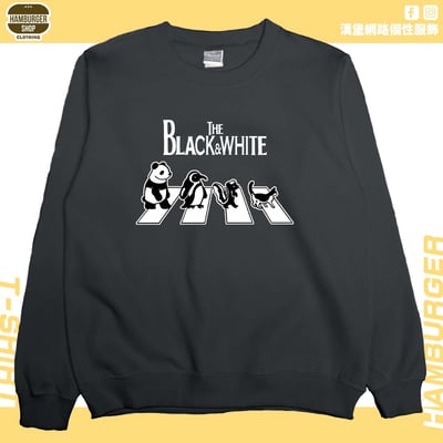 黑白動物(大學T)Hamburger T-shirt shop7