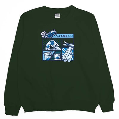 蟯蟲貼片(大學T)Hamburger T-Shirt Shop6