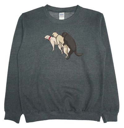 三隻狗(大學T)Hamburger T-Shirt Shop3