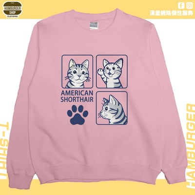 美國短毛貓(大學T)Hamburger T-shirt shop1