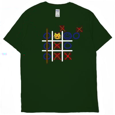 井字遊戲(短T)Hamburger T-shirt shop10