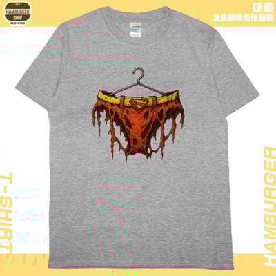 正義胖次(戰損版)(短T)Hamburger T-shirt shop6