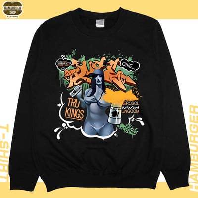 如果早知道(大學T)Hamburger T-shirt shop1