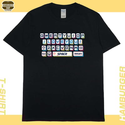 告白鍵盤(短T)Hamburger T-shirt shop14