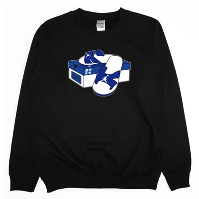 藍白AIR(大學T)Hamburger T-Shirt Shop4