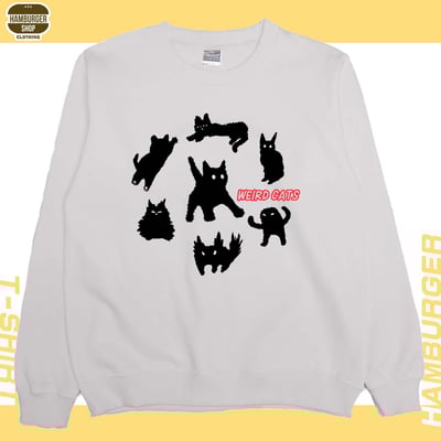 迷因貓(大學T)Hamburger T-shirt shop4