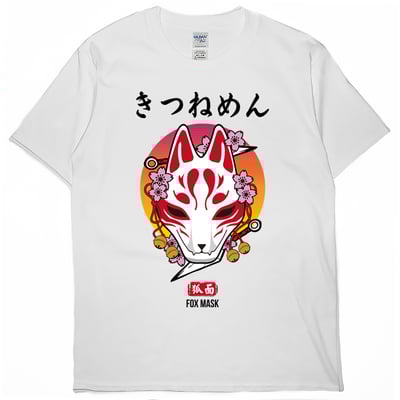 狐狸面具(短T)Hamburger T-shirt shop2