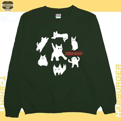 迷因貓(大學T)Hamburger T-shirt shop5