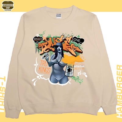 如果早知道(大學T)Hamburger T-shirt shop7