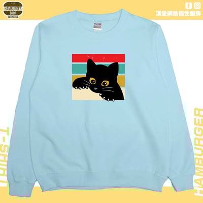 小黑貓(大學T)Hamburger T-shirt shop6