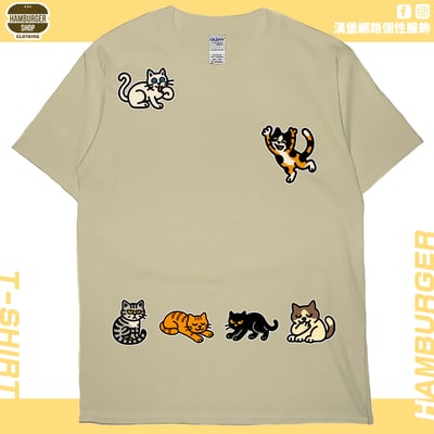 貓咪塗鴉(短T)Hamburger T-shirt shop7