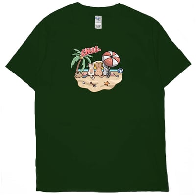 海邊放風(短T)Hamburger T-shirt shop(NEW)10