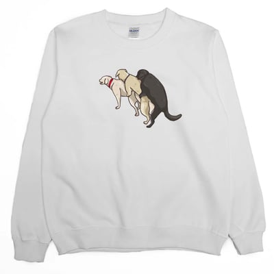 三隻狗(大學T)Hamburger T-Shirt Shop2