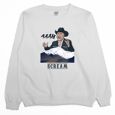 尖叫牛仔(大學T)Hamburger T-Shirt Shop1