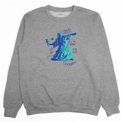 自由女神(大學T)Hamburger T-Shirt Shop3