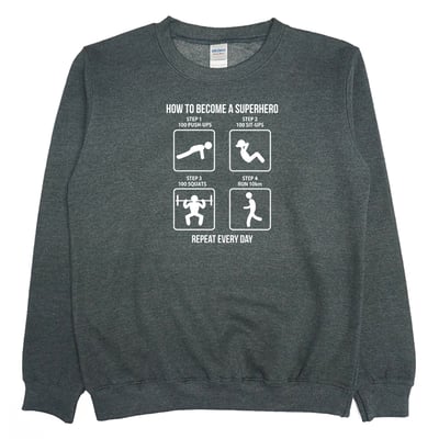 如何變強(大學T)Hamburger T-Shirt Shop4