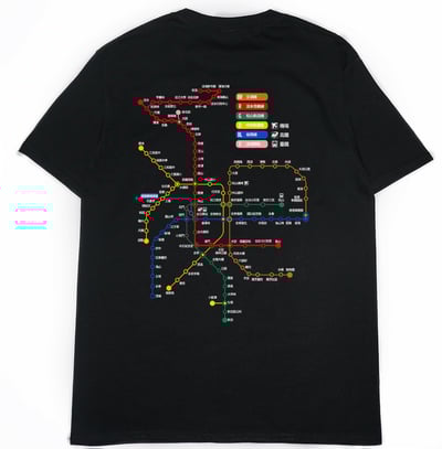 台北捷運圖(短T)Hamburger T-shirt shop15