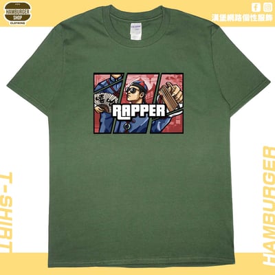 說唱歌手(短T)Hamburger T-shirt shop7