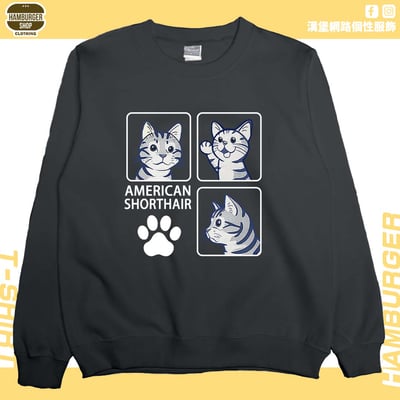 美國短毛貓(大學T)Hamburger T-shirt shop5