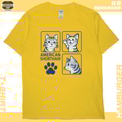 美國短毛貓(短T)Hamburger T-shirt shop16