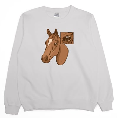 馬的眼睛(大學T)Hamburger T-Shirt Shop3