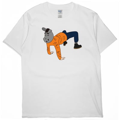 馬(短T)Hamburger T-shirt shop1