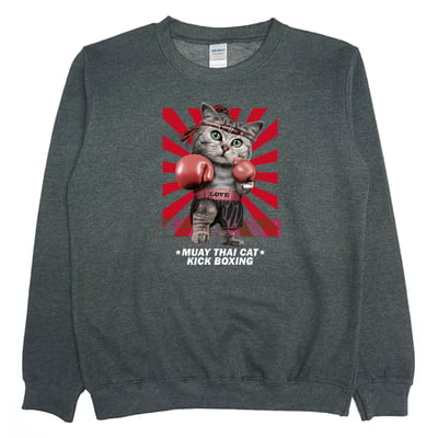 泰拳貓(大學T)Hamburger T-Shirt Shop4