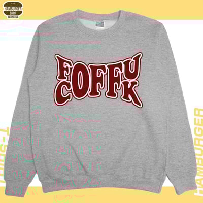 FUCK OFF(大學T)Hamburger T-shirt shop2