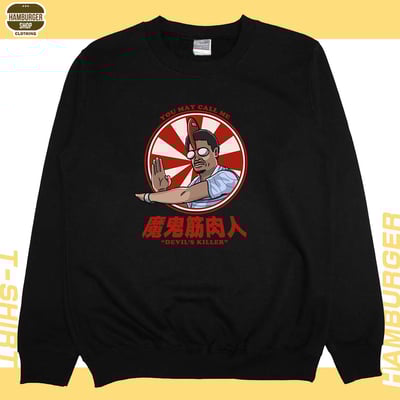 魔鬼筋肉人(大學T)Hamburger T-shirt shop3