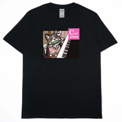 Cat piano(短T)Hamburger T-shirt shop(NEW)6