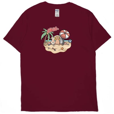 海邊放風(短T)Hamburger T-shirt shop(NEW)9