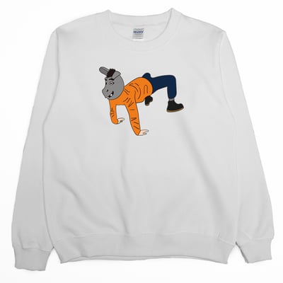 馬(大學T)Hamburger T-Shirt Shop1