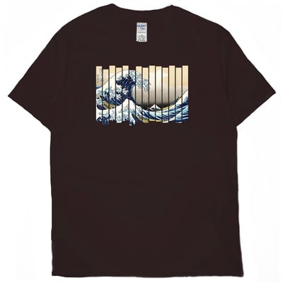 分割海浪(短T)Hamburger T-shirt shop7