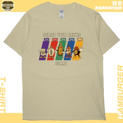 飲酒選單(短T)Hamburger T-shirt shop5