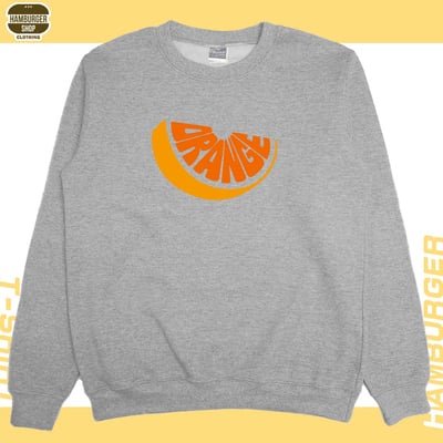 ORANGE(大學T)Hamburger T-shirt shop9