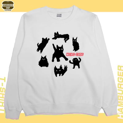 迷因貓(大學T)Hamburger T-shirt shop3