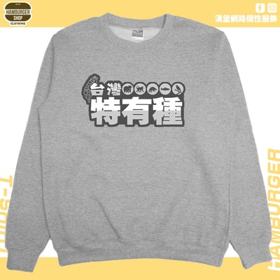 台灣特有種(大學T)Hamburger T-shirt shop9